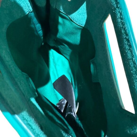 MAJE Suede Fringe Leather Green Shoulder/Hand Bag - Picture 5 of 10